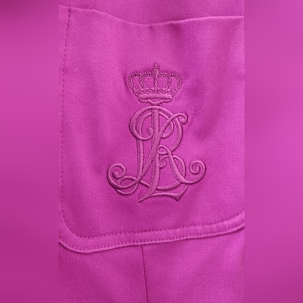 Ralph Lauren Purple Blazer, Size 16, Cotton. - Picture 6 of 10